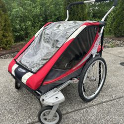 Chariot Cougar 2 Stroller/Trailer - Red