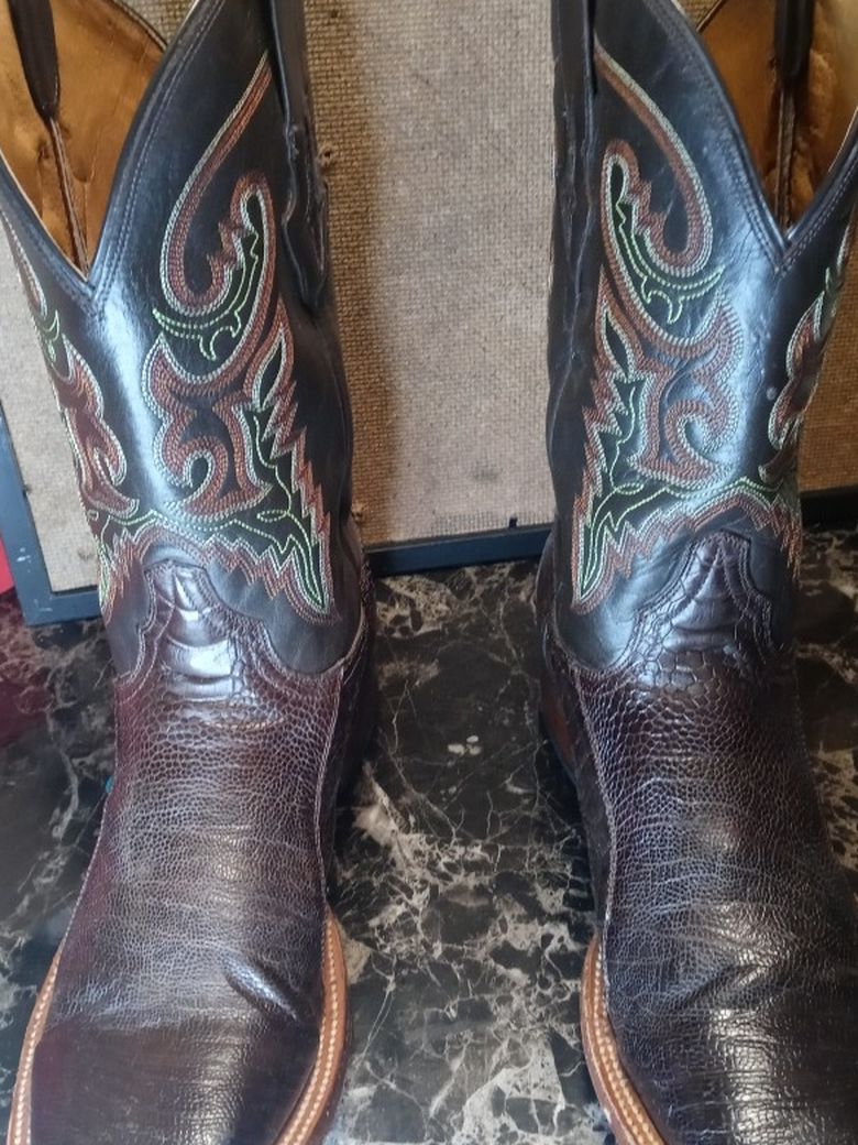 Resistol Ranch Boots Ostrich Lining And Leather