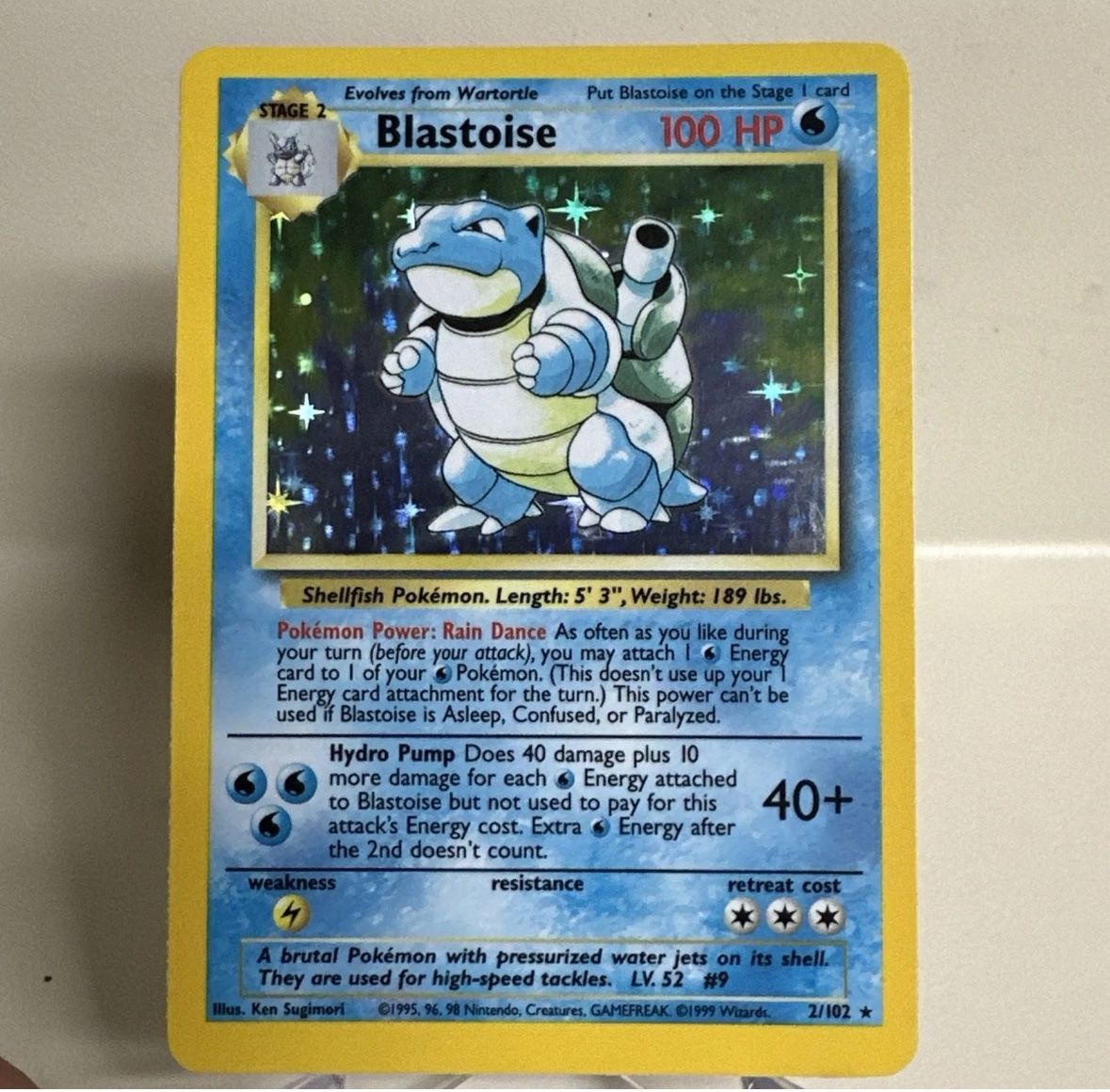 Pokémon TCG Blastoise Holo Rare Card 2/102 Base Set,New Products : American Fashion Style Bags On Sale