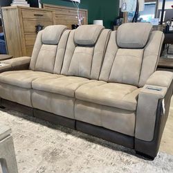 Power Reclining Sofa In Stock For Fast Delivery 