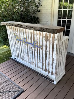 Custom Solid Wood Exterior Bar