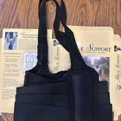 NIB Cincher Back Support, Black XXXL