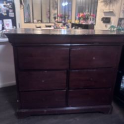 Red Brown Dresser 