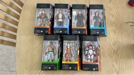Hasbro Star Wars The Black Series 6" Inch Action Figures Lot of 7- Brand New Never Opened
