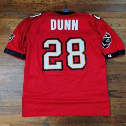 Vintage 2000s Tampe Bay Buccaneers Warren Dunn Jersey Size 48 XL Throwback Champion 
