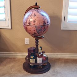 Wood Bar Globe 