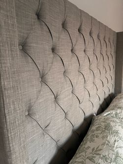 Gray King Size Bed FRAME