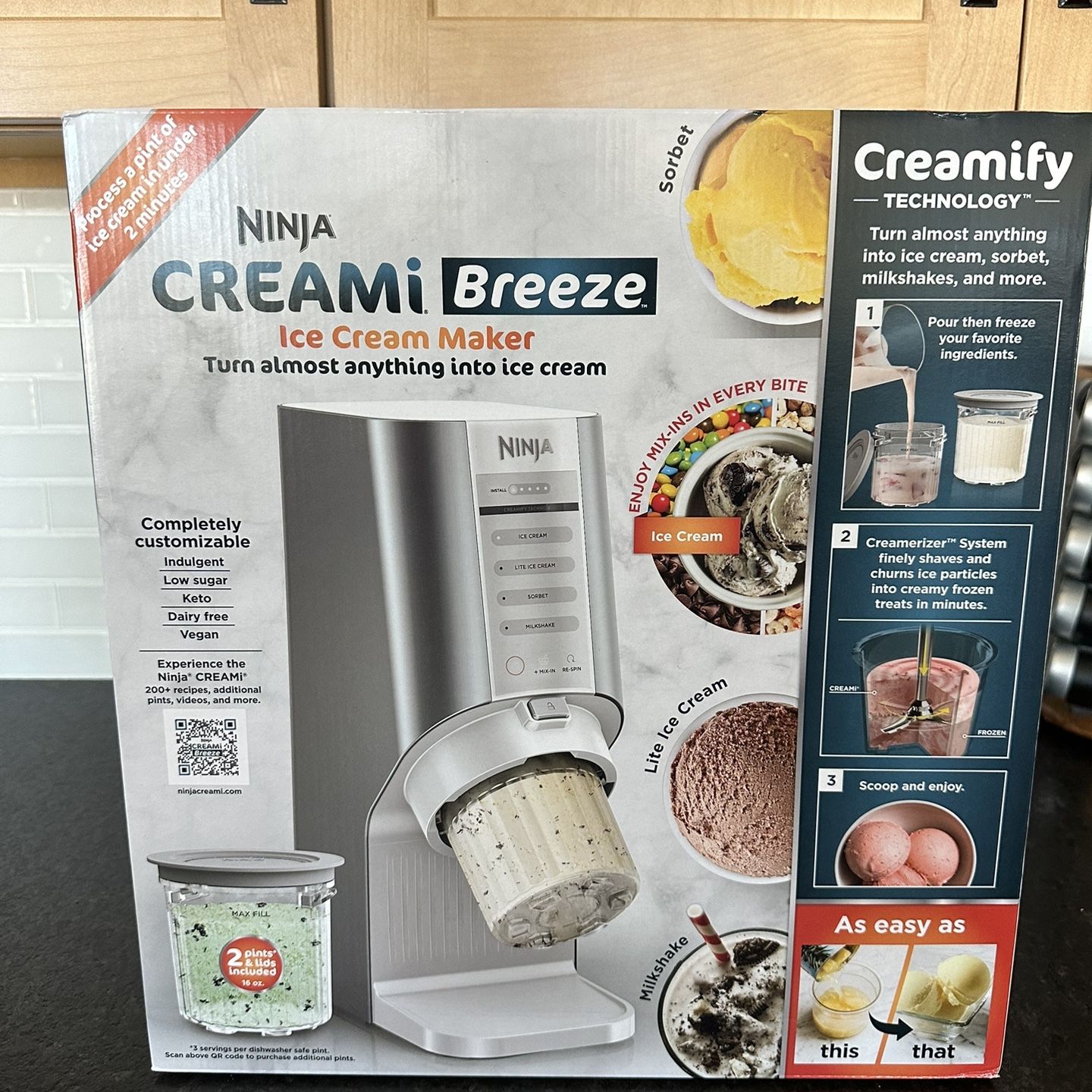 Ninja Creami Breeze Ice Cream Maker and Frozen Treat Maker | NC100