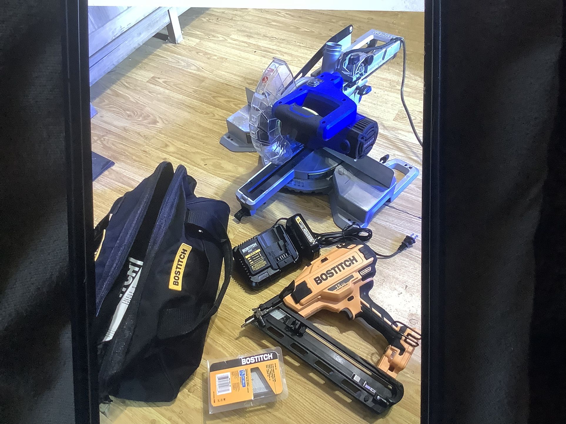 Bostitch finishing Nail Gun And A Kobalt saw Buy One Or Buy both. new