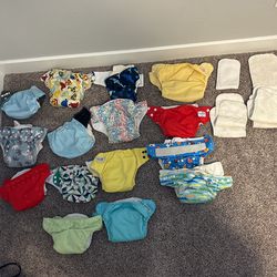 Reusable cloth Diapers — Bum Genius And Other Assorted Brands