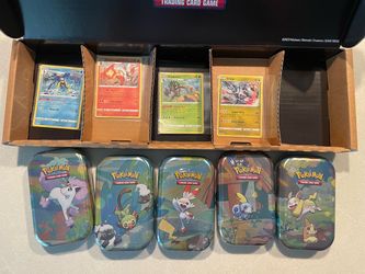 Fusion Strike Galar Pals Mini Tins 5 Pack*NEW SEALED* Amazon Costco Exclusive Promo Cards Gengar Espeon Pokemon Sword Shield