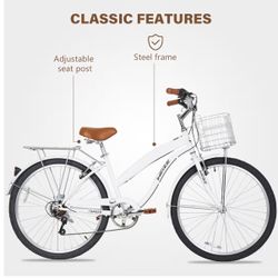 Cruiser Bike With Basket