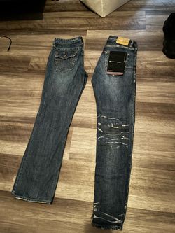 PURPLE JEANS AND TRUE RELIGION