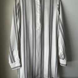 Striped Shirt Dress