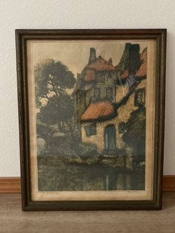 Alfred Van Neste, Repo Print 1935, “The Green Doorway”