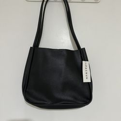 Faux Leather Mini Bucket Tote