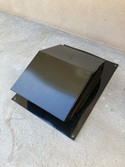 Black Metal Exterior Wall Vent Cover