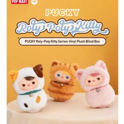 Popmart Pucky Roly Poly Kitty Plush