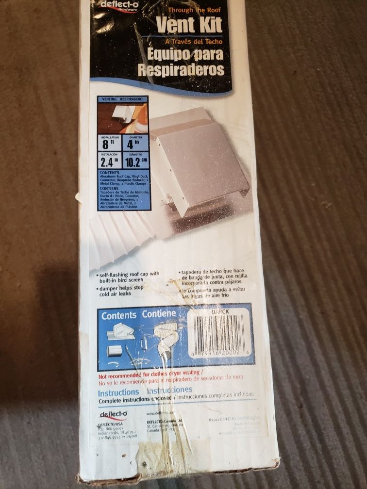 Roof Cap Vent Kit