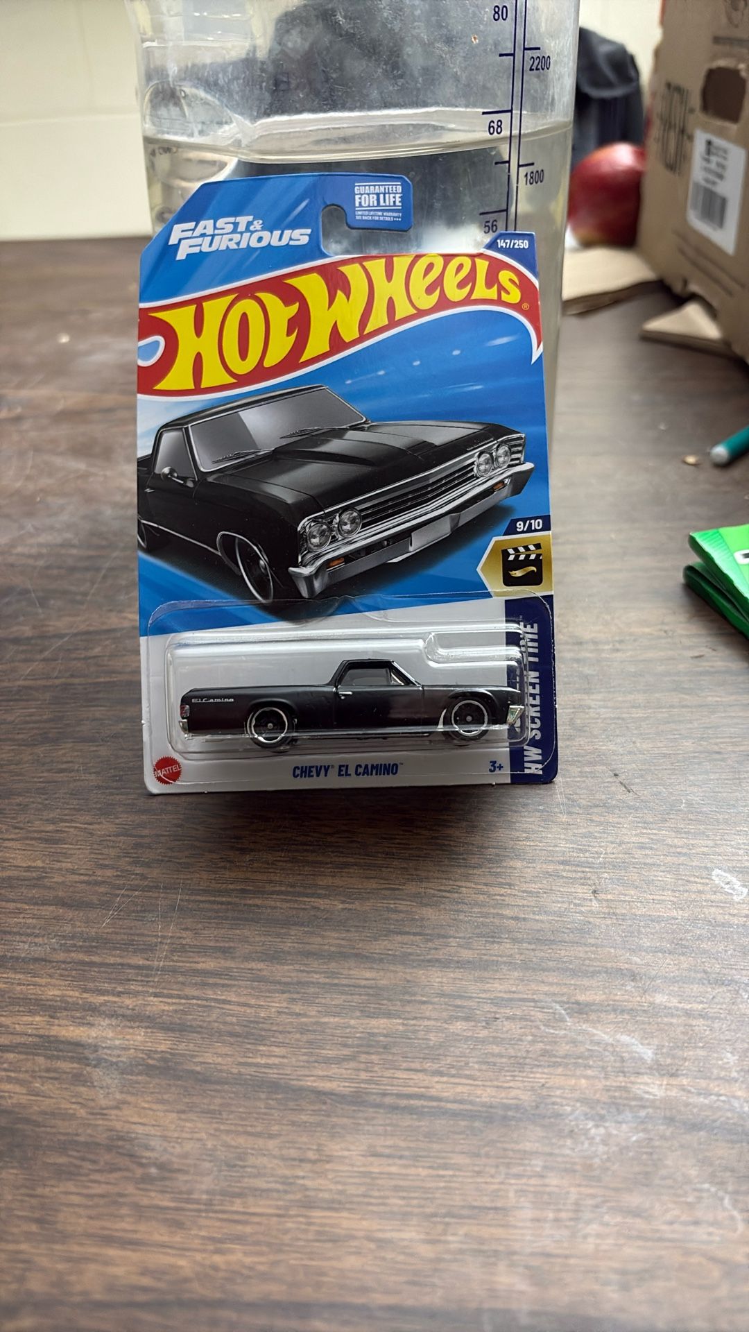 Hot Wheels Fast And Furious 1967 CHEVY EL CAMINO Matte Black Car