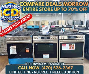 Gas & Electric Ranges w/ Air Fry CLEARANCE – Whirlpool & Frigidaire | Up to 70% OFF