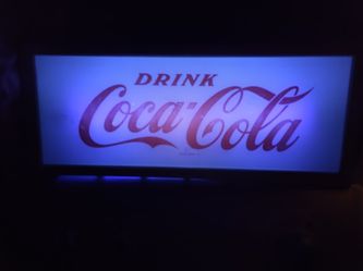 Coca Cola Lighted Sighn