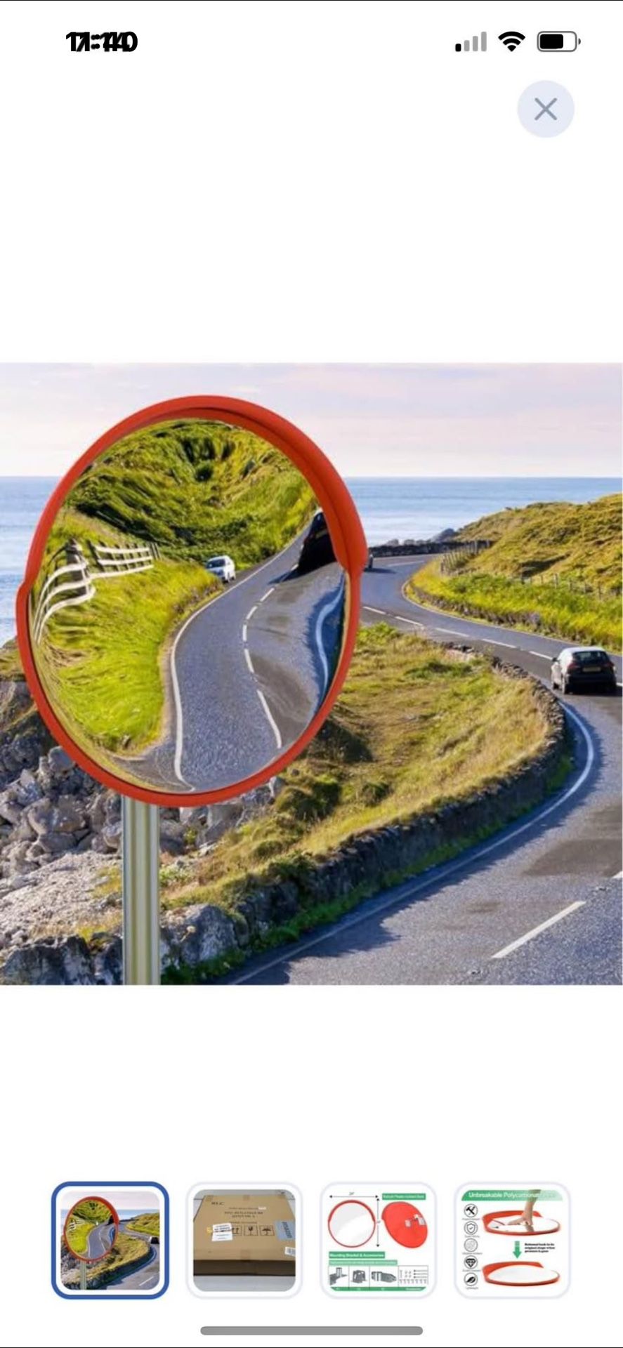 “New”24” Security & Traffic Mirror (circular Pole Mount)outdoor/indoor(retail$79