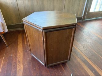 Vintage Hex-shape End Table