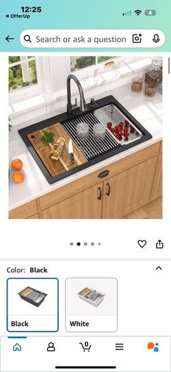 Brand New In The Box  Sink And Accessories  Kit Matt Black