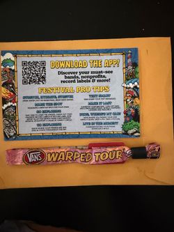 Warped Tour LB SUNDAY PORTION of GA 2-Day Wristband