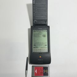 Vintage Apple Newton MessagePad 120 with 2MB Flash Card & Stylus - TESTED