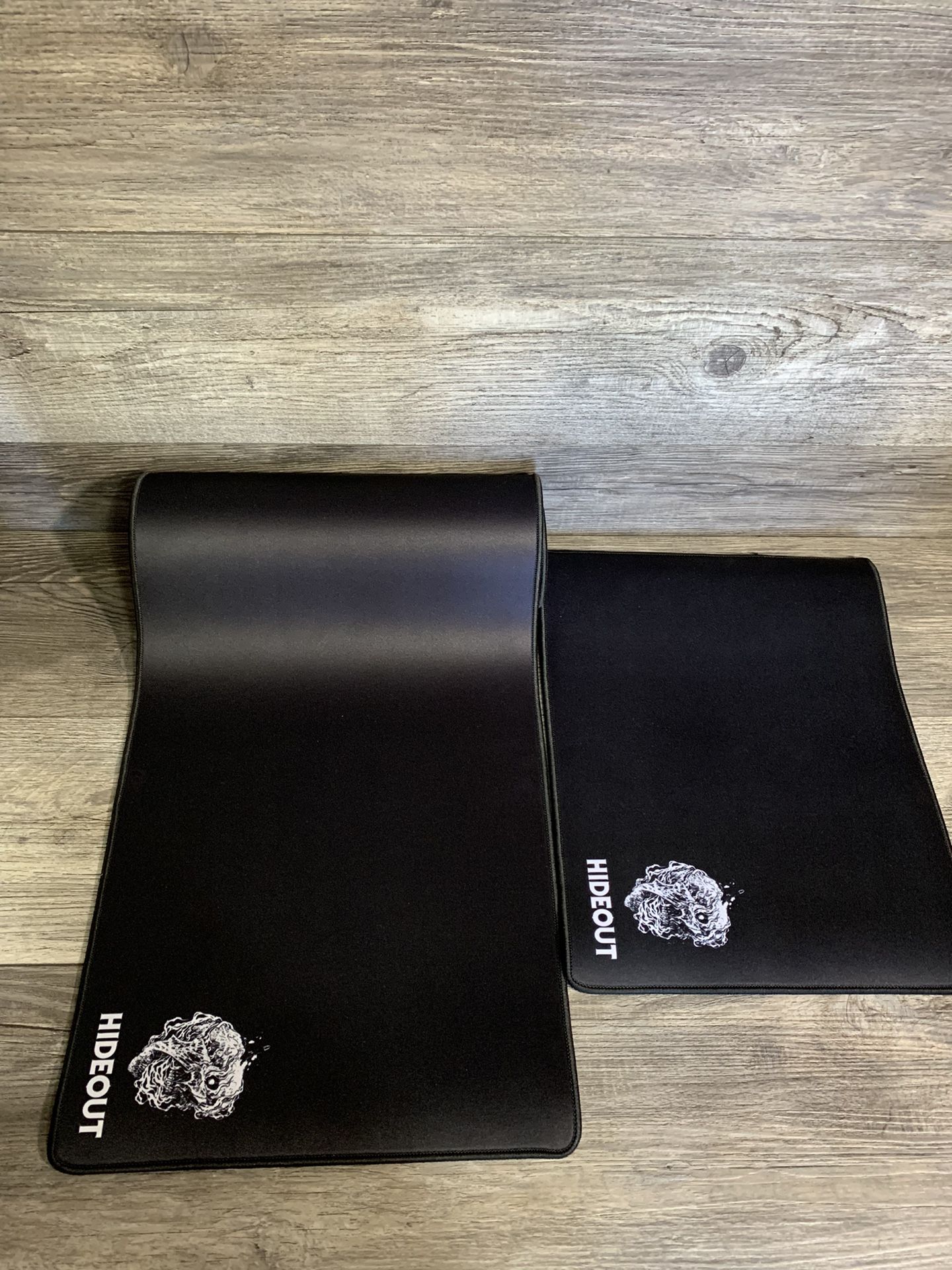 Hideout Quality Mat Gaming Mouse Pad XL & Medium - Black - Set Of 2 - NEW