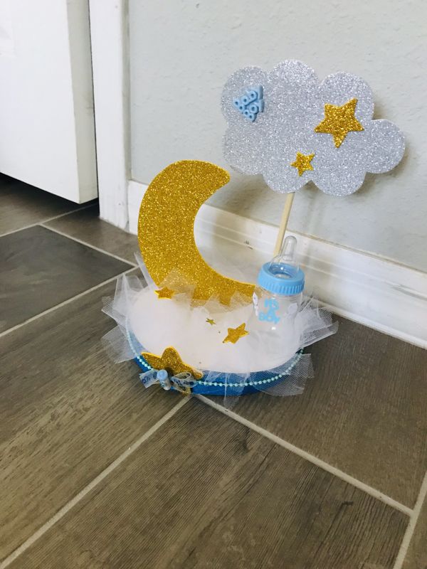 Baby Shower Boy Girl Centerpieces Centros De Mesa Para