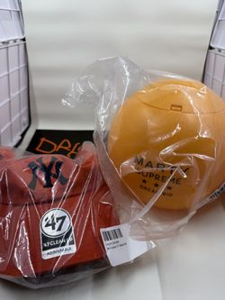 Marty Supreme x ’47 Yankees Dream Big Orange Hat + A24 Postcard & Poster- Popcorn Bucket 