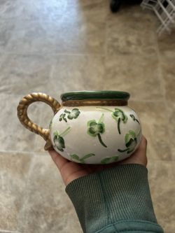 Green Antique Mug