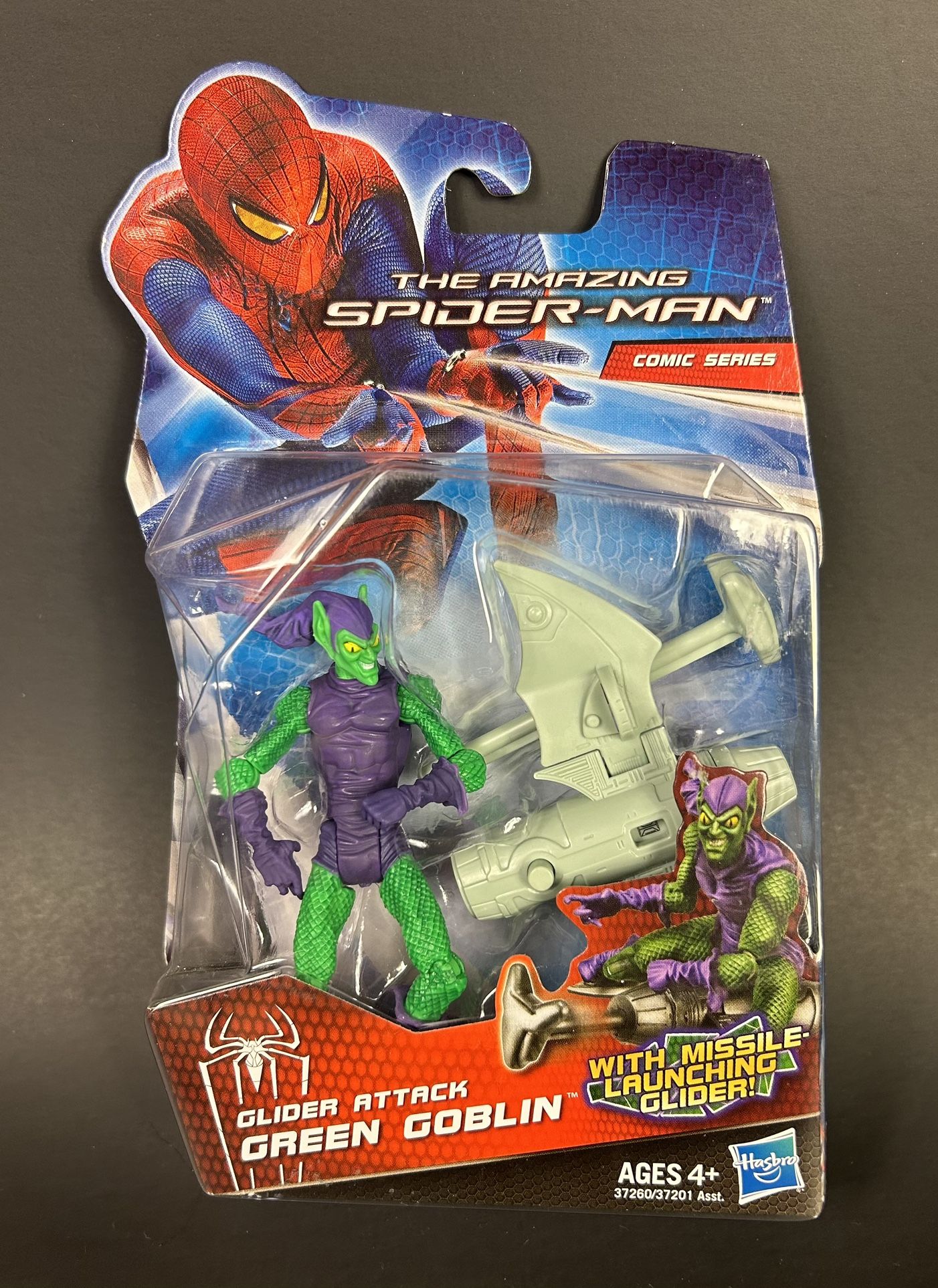 THE AMAZING SPIDER-MAN: Glider Attack Green Goblin - Hasbro 2011 3.75” NIB