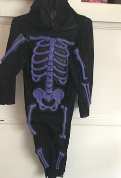 Skeleton costume size 4T-6T