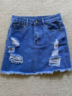 NEW mini denim skirt