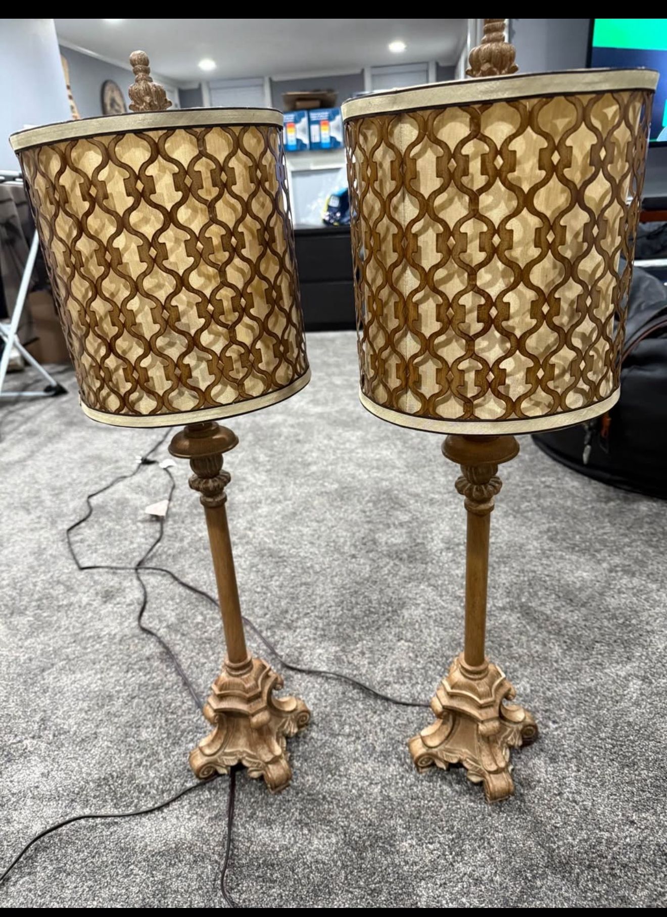 2 Table/Buffet Lamps 