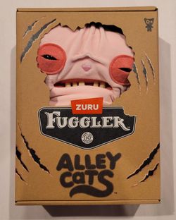 New Fuggler Alley Cats Wrinkle McStinkles Plush Sphinx 9" Plush Toy Pink Zuru