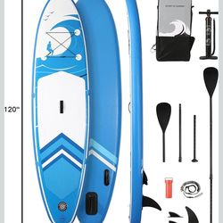 New Paddle Board Stand Up Paddle Board SUP 6 inches Thick Board with ISUP Accessories & Carry Bag & Fast Pumping for Adults & Youth for Paddling Surfi