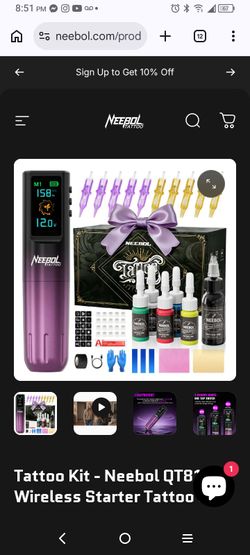 Neebol tattoo kits Cordless