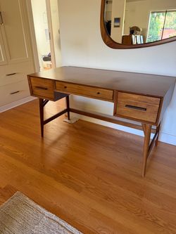 West Elm mid century desk