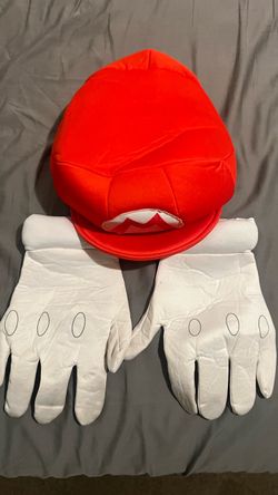 Mario Costume Hat and Gloves Set
