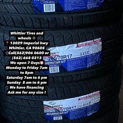 SET OF NEW TIRES,