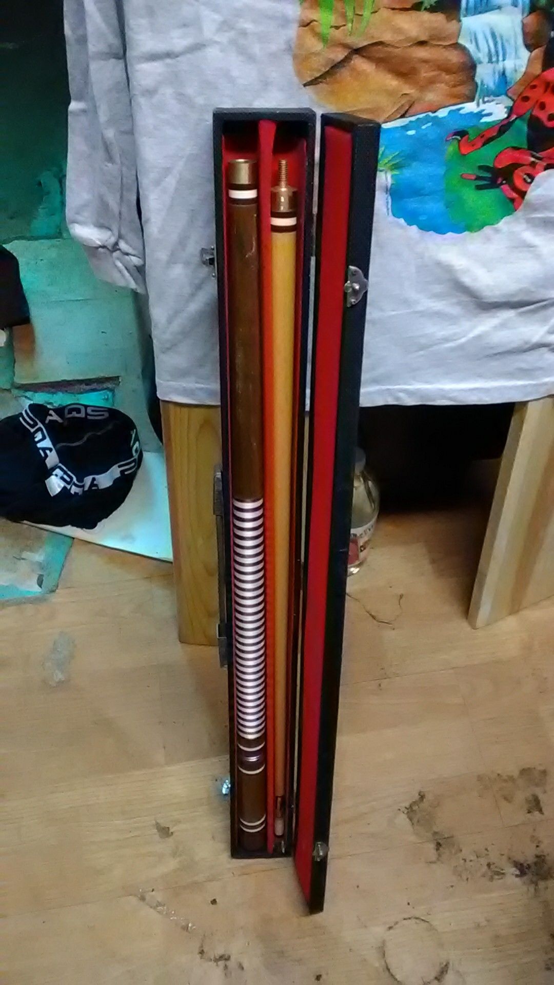 Willie mosconi Ajay sj710 40680 weighted pool cue with case