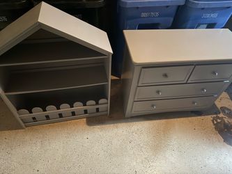 Kids dresser and shelf