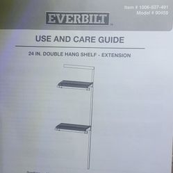 Everbilt 24in Double Hang Shelf Extension