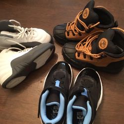Boys Nike And Timberland Shoes
