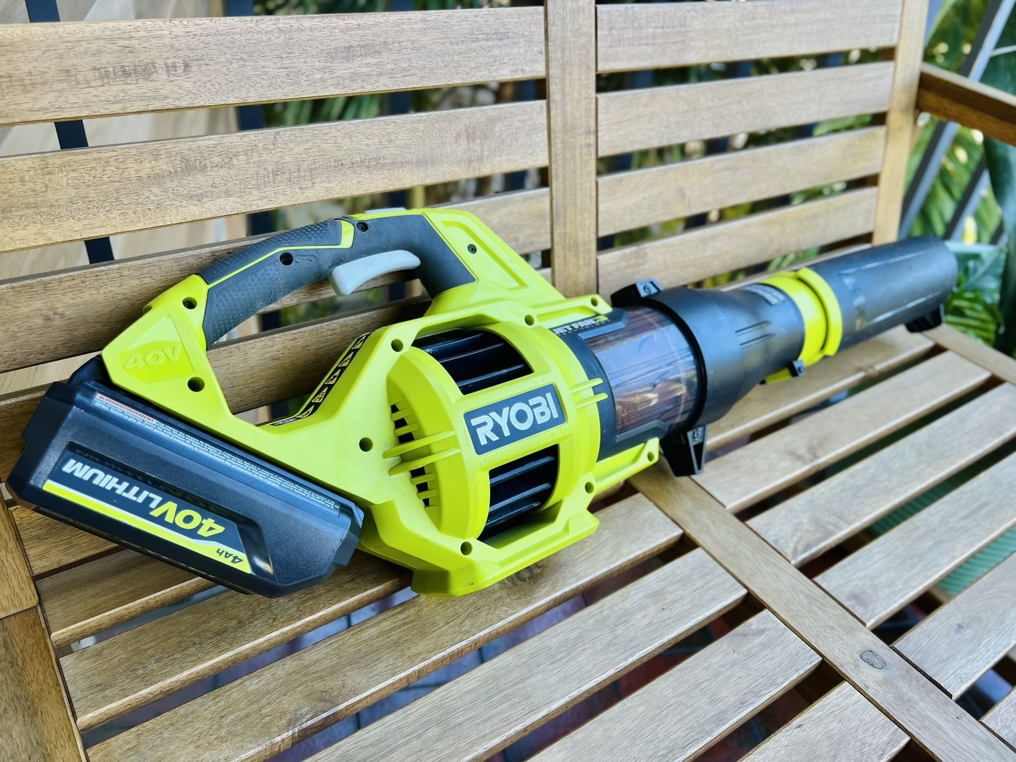 RYOBI JET FAN LEAF BLOWER with Charger + Battery